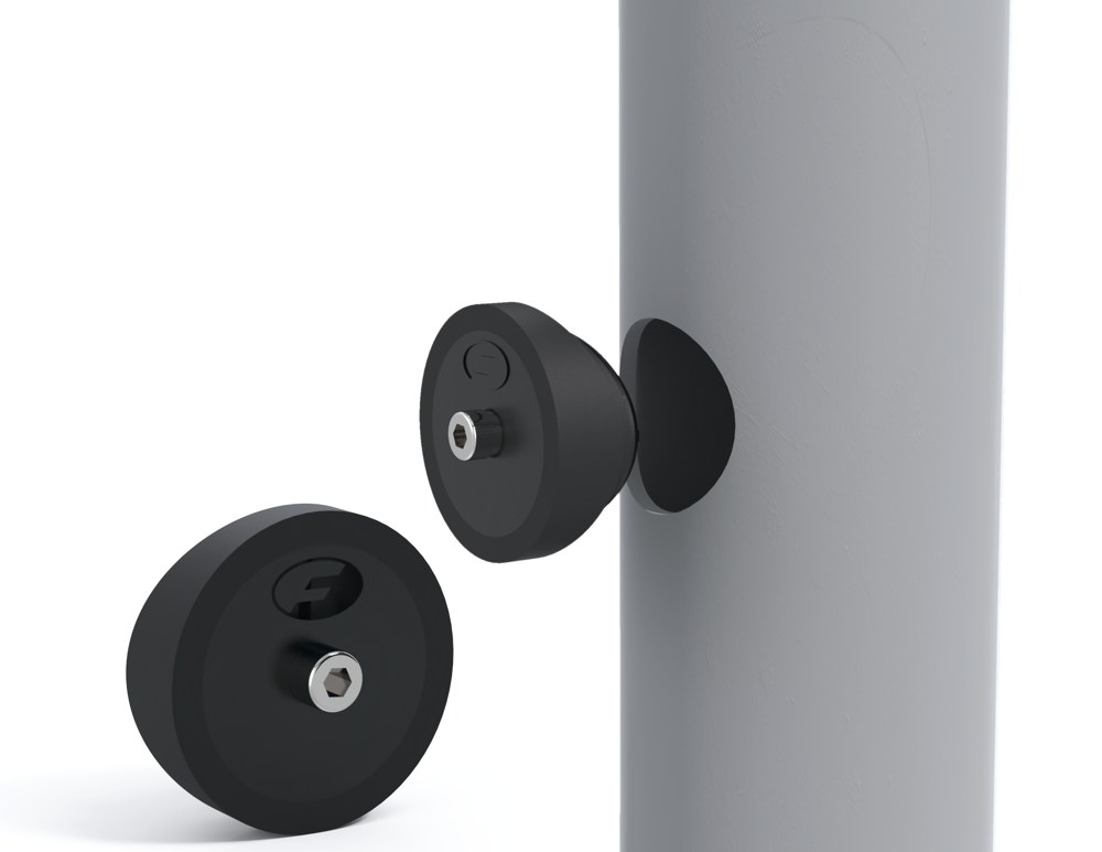 Fernco Access Point plug beside a pipe with an installed plug