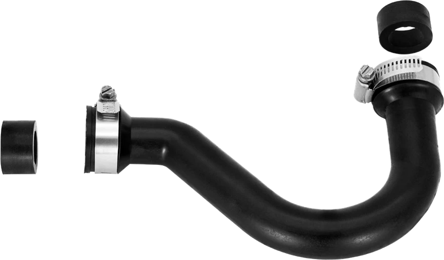 Fernco CT-075 condensate trap shown with its two removable bushings