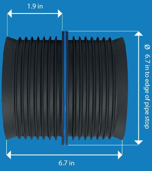 6" Inch Straight Connection - Icon Pushfit Coupling