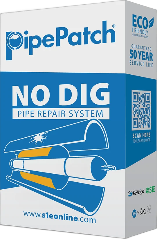 PipePatch No Dig Pipe Repair System kit box