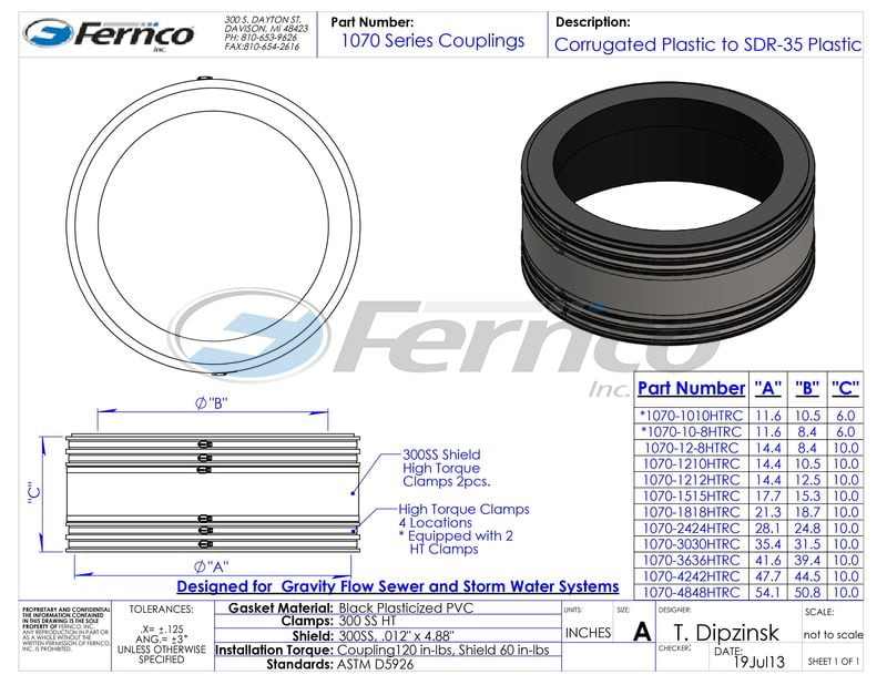 Universal Downspout Connectors Fernco Us